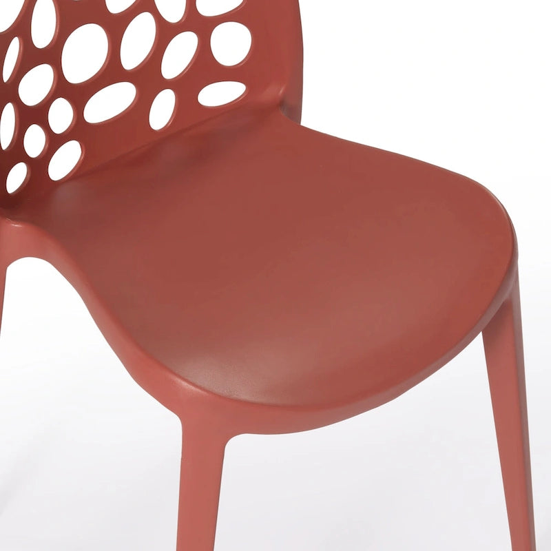 Frond and Form Outdoor Stacking Dining Side Chair (Set of 2)