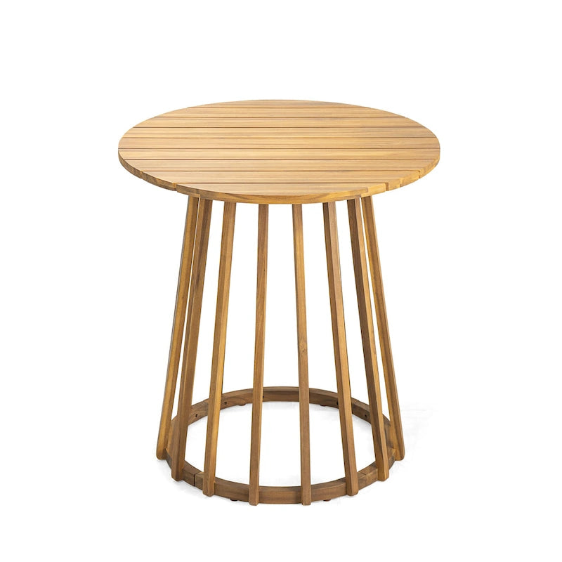 Christopher Knight Home - Outdoor 3-Piece Acacia Wood Dining Set with Cushions
