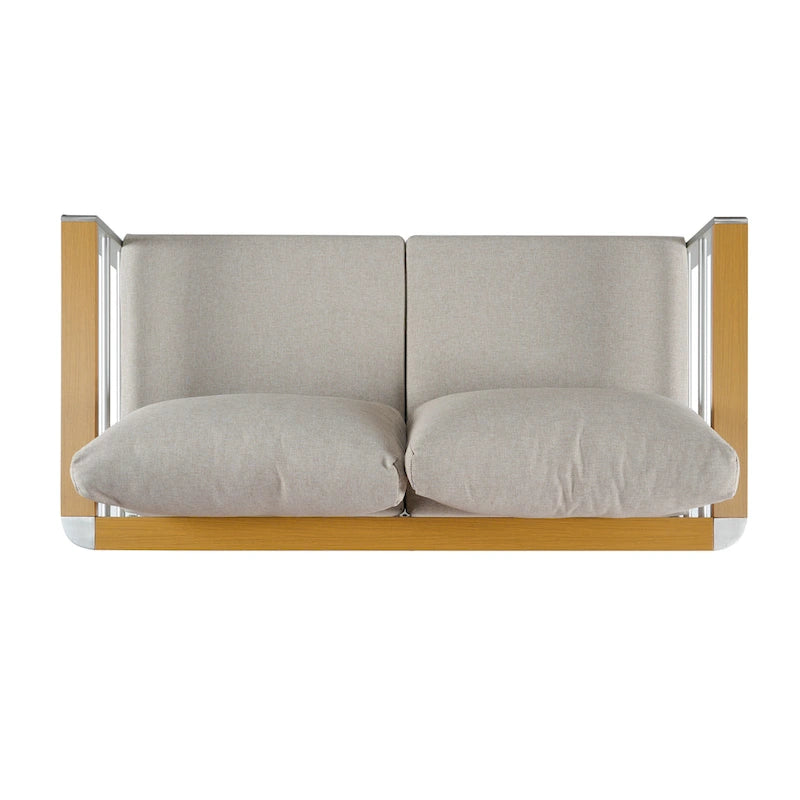 Christopher Knight Home - Everett Outdoor Aluminum Love Seat with Cushions and Rust-Resistant Frame
