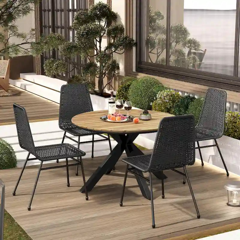 Christopher Knight Home - Olivia Outdoor Dining Table and Chairs Set