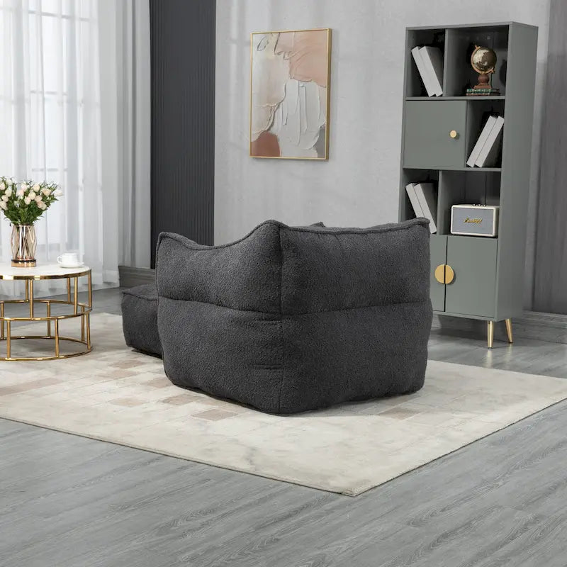 Boucle Bean Bag Chair with Memory Foam - 9 Colors for 1