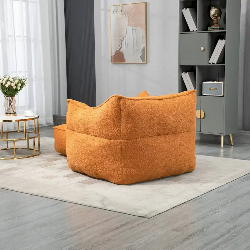 Boucle Bean Bag Chair with Memory Foam - 9 Colors for 1