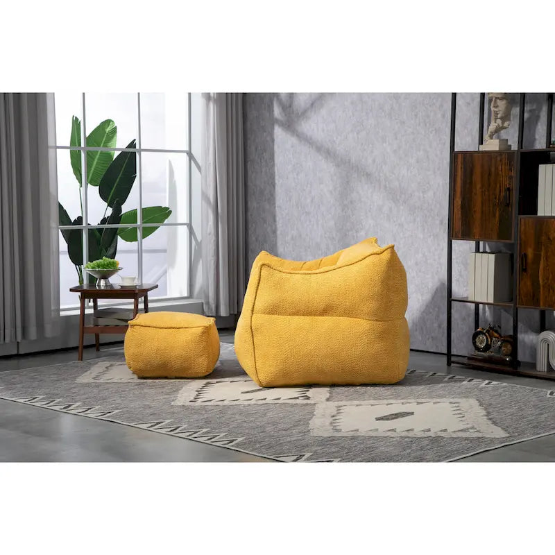 Boucle Bean Bag Chair with Memory Foam - 9 Colors for 1