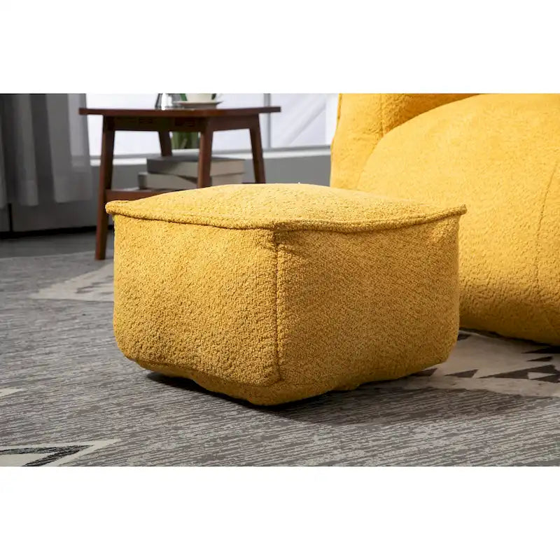 Boucle Bean Bag Chair with Memory Foam - 9 Colors for 1