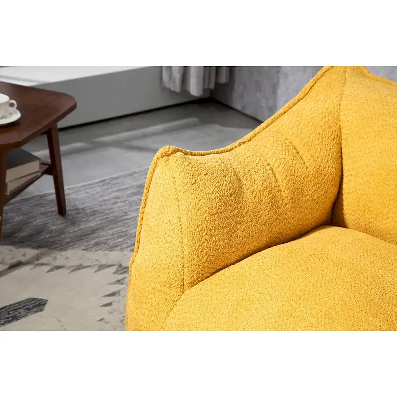 Boucle Bean Bag Chair with Memory Foam - 9 Colors for 1