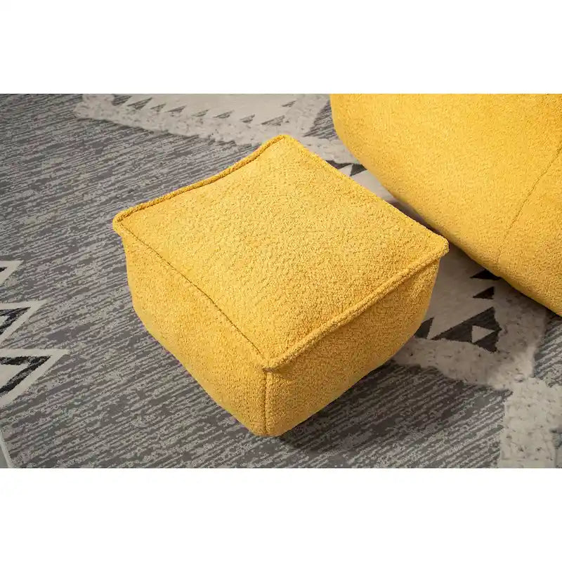 Boucle Bean Bag Chair with Memory Foam - 9 Colors for 1