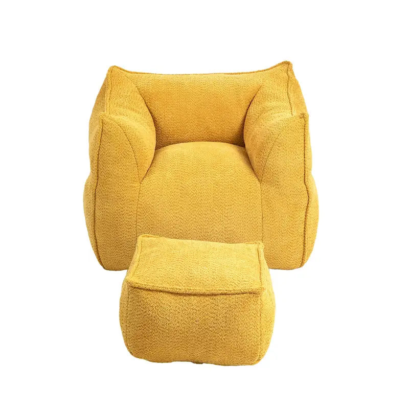 Boucle Bean Bag Chair with Memory Foam - 9 Colors for 1