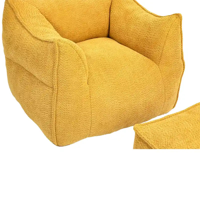 Boucle Bean Bag Chair with Memory Foam - 9 Colors for 1