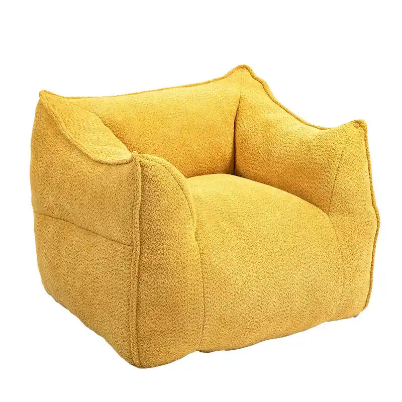 Boucle Bean Bag Chair with Memory Foam - 9 Colors for 1