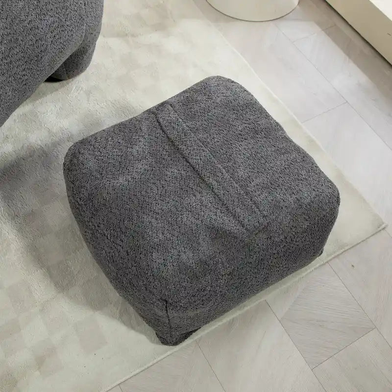 Boucle Bean Bag Chair with Memory Foam - 9 Colors for 1