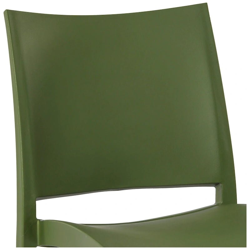 Frond and Form Outdoor Patio Stacking Dining Side Chair (Set of 2)