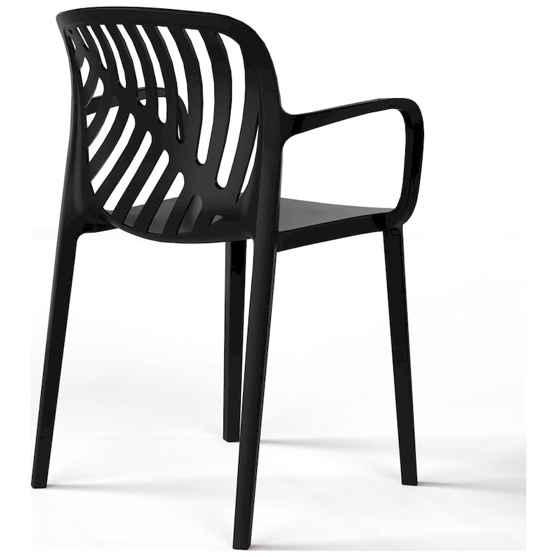 Frond and Form 4-Person Outdoor Patio Round Dining Set