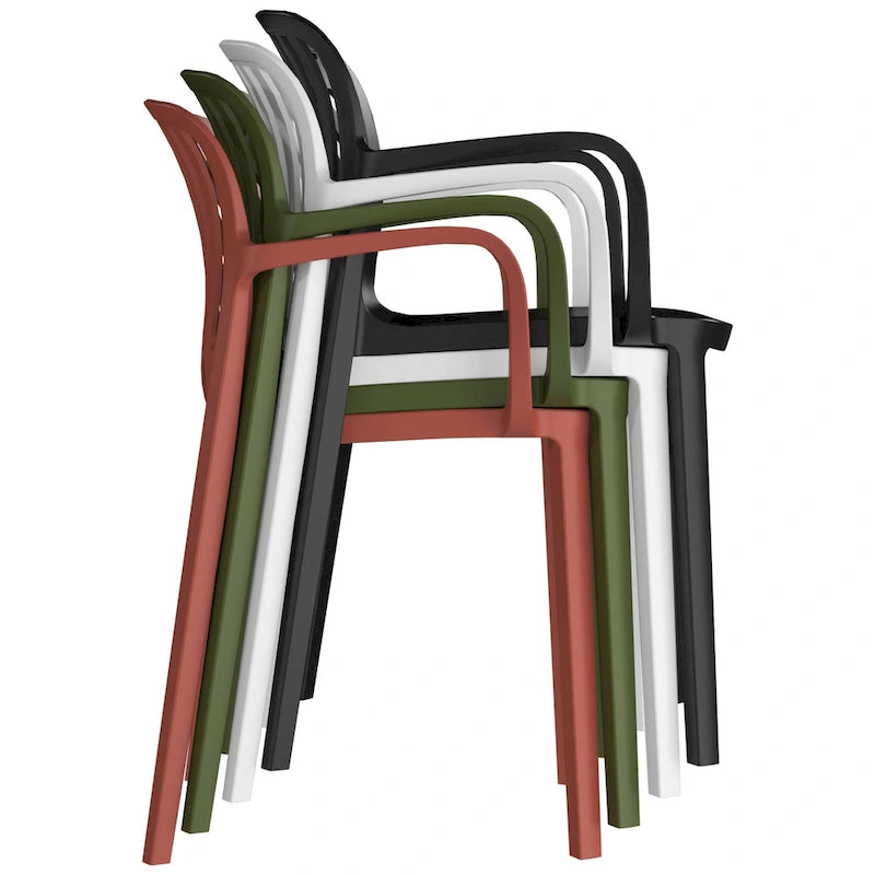 Frond and Form 4-Person Outdoor Patio Round Dining Set