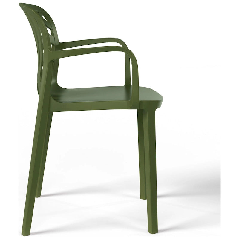Frond and Form 4-Person Outdoor Patio Round Dining Set
