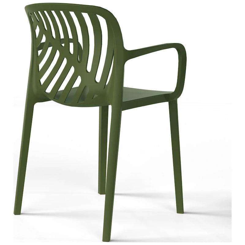 Frond and Form 4-Person Outdoor Patio Round Dining Set
