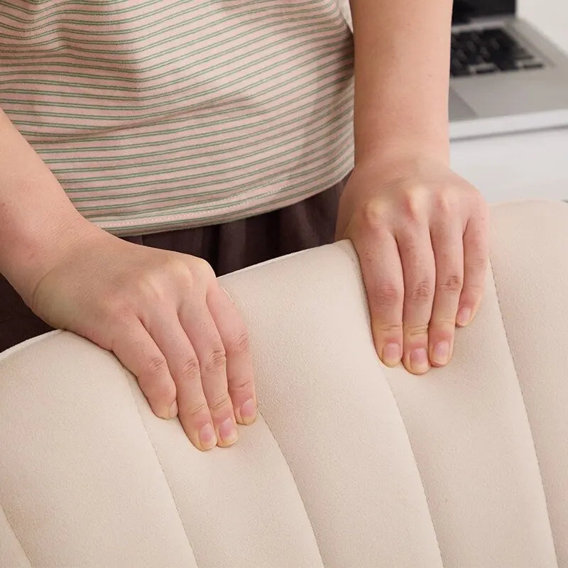 Adjustable Ergonomic Swivel Office Chair with Backrest - Green and Khaki