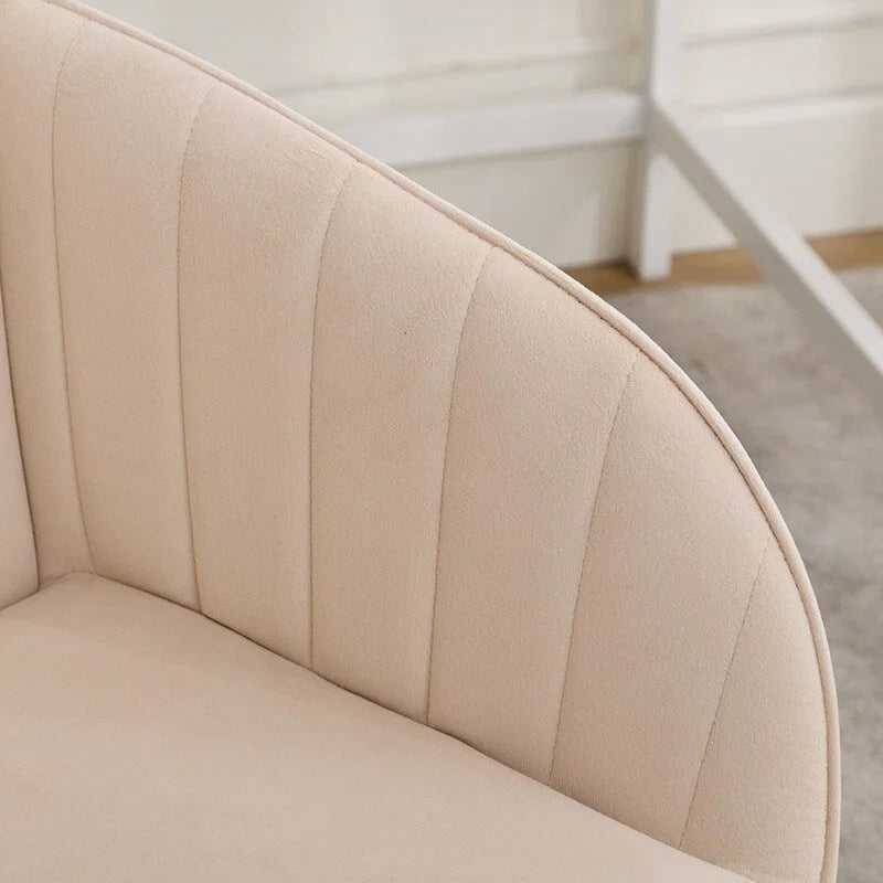 Adjustable Ergonomic Swivel Office Chair with Backrest - Green and Khaki