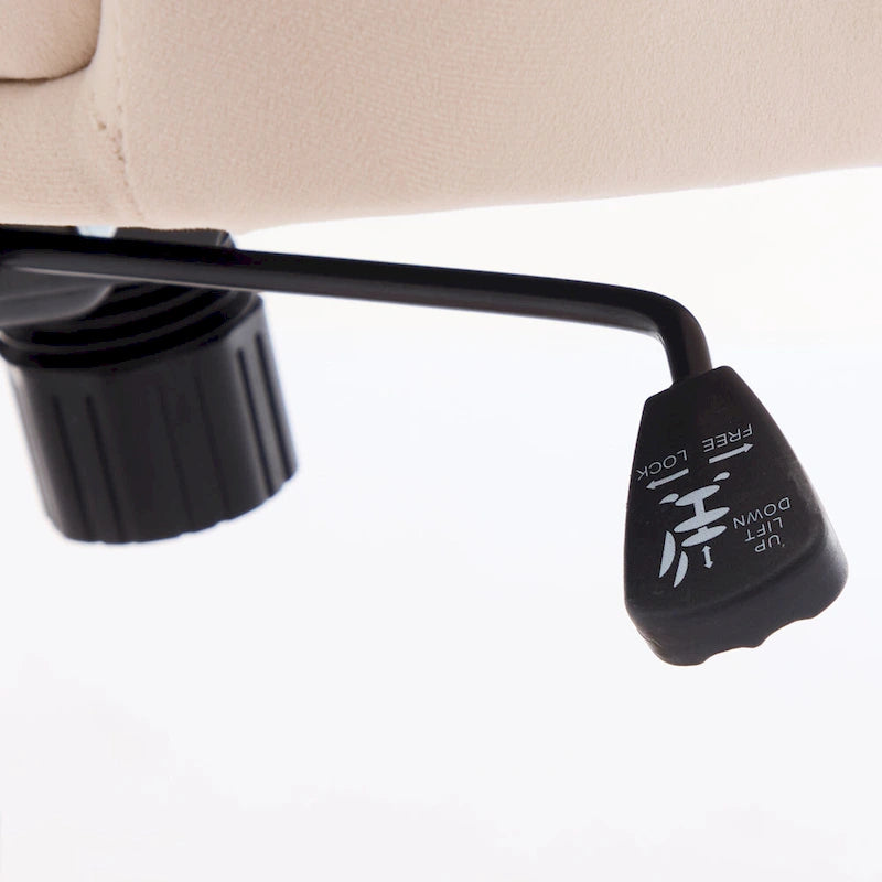 Adjustable Ergonomic Swivel Office Chair with Backrest - Green and Khaki