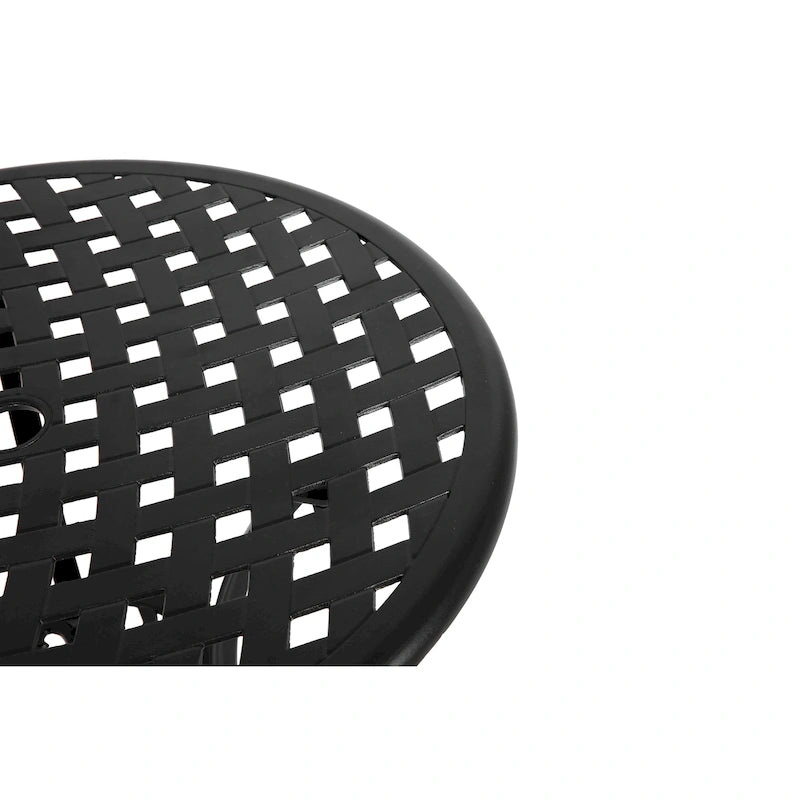 3 Piece Patio Bistro Set All Weather Metal Bistro Table Set