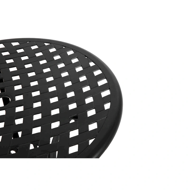 3 Piece Patio Bistro Set All Weather Metal Bistro Table Set