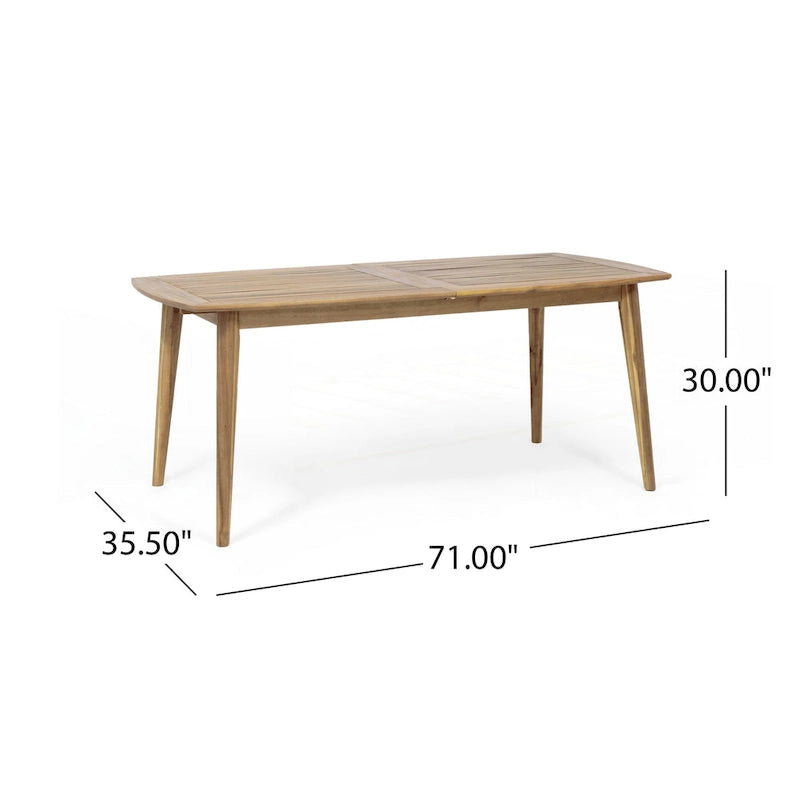 7 Pieces Outdoor Modern Expandable Dining Set