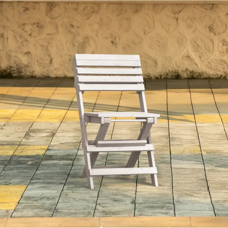 Las Cabos Fully Assembled All-Weather Recycled HDPE Outdoor Folding Bistro Chair