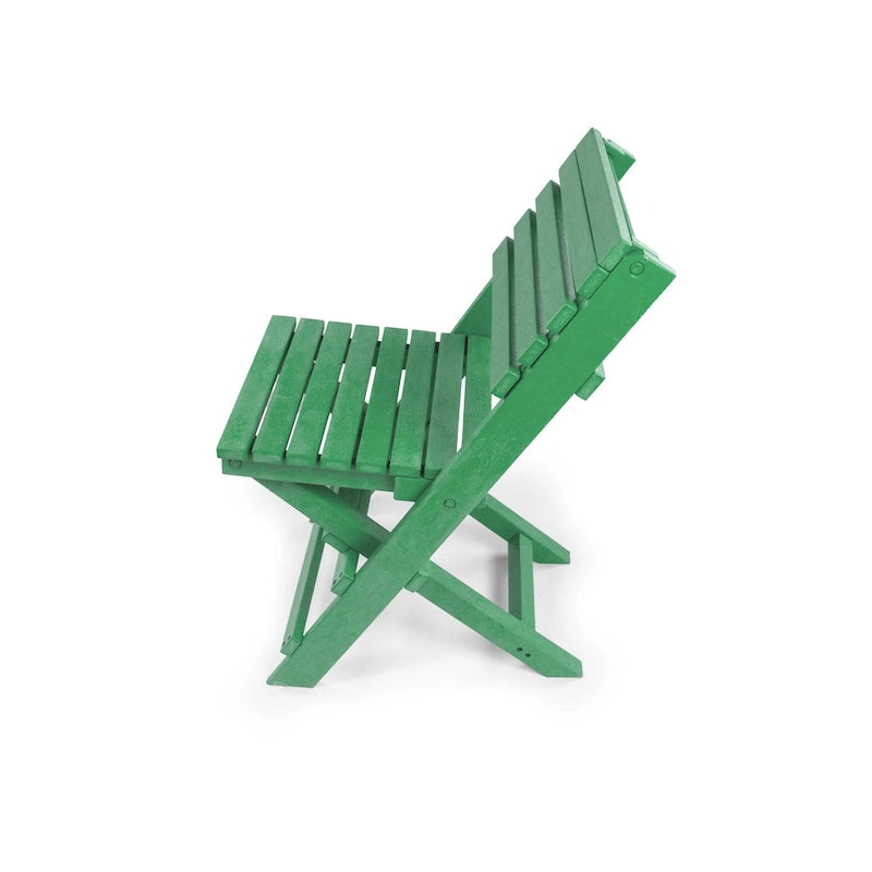 Las Cabos Fully Assembled All-Weather Recycled HDPE Outdoor Folding Bistro Chair