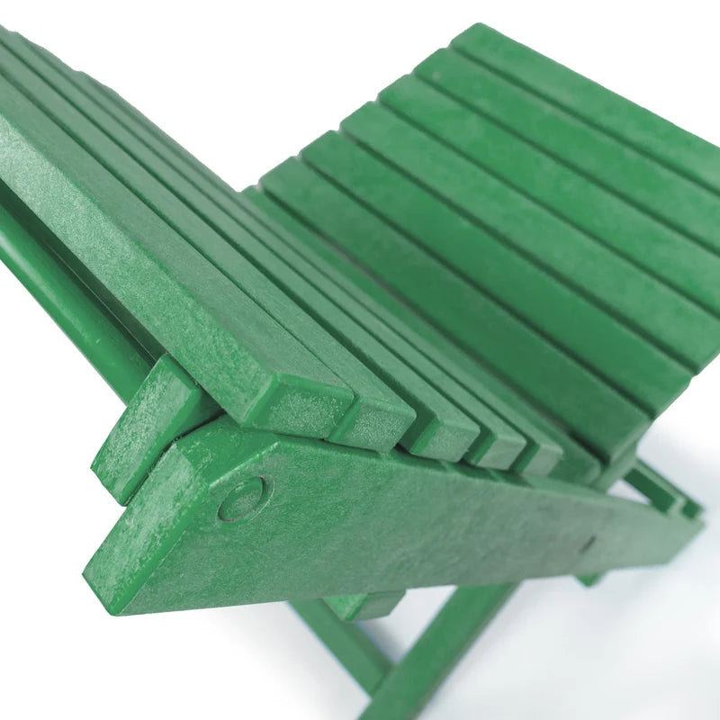 Las Cabos Fully Assembled All-Weather Recycled HDPE Outdoor Folding Bistro Chair