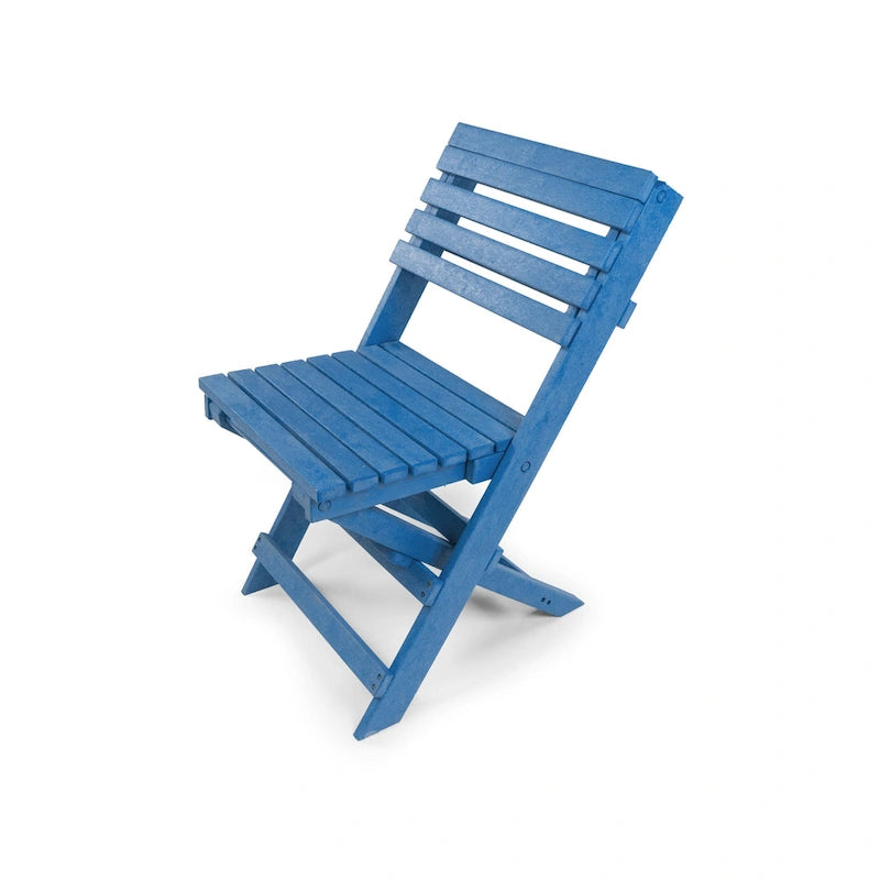 Las Cabos Fully Assembled All-Weather Recycled HDPE Outdoor Folding Bistro Chair