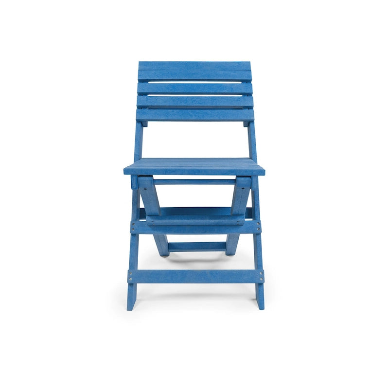 Las Cabos Fully Assembled All-Weather Recycled HDPE Outdoor Folding Bistro Chair