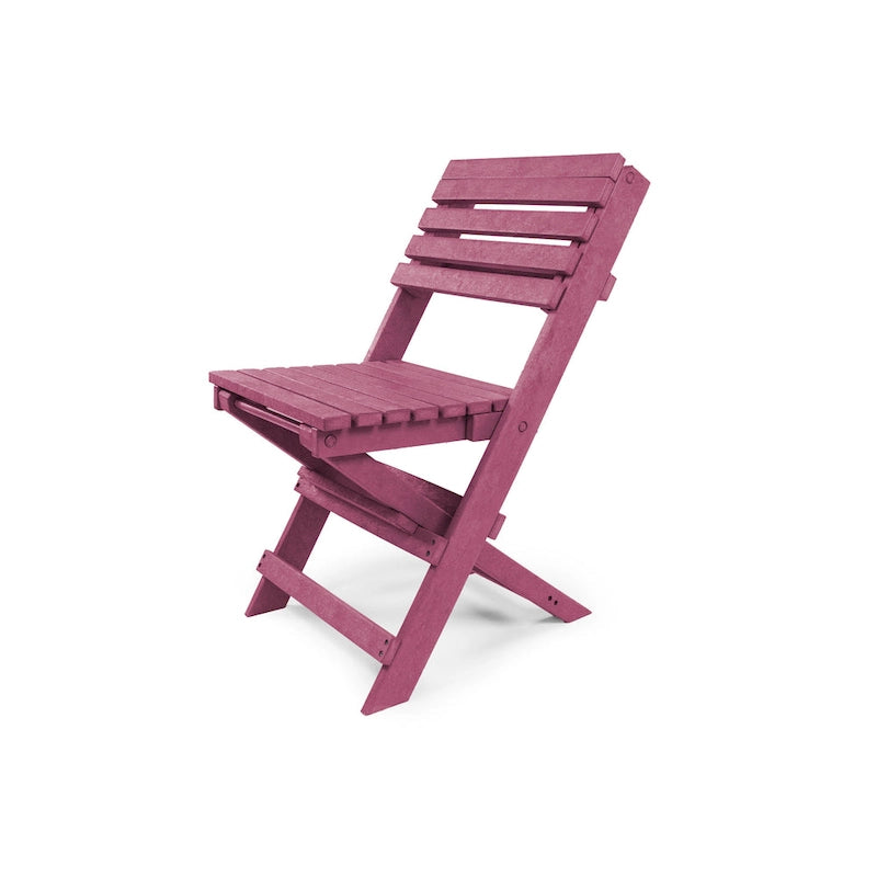 Las Cabos Fully Assembled All-Weather Recycled HDPE Outdoor Folding Bistro Chair