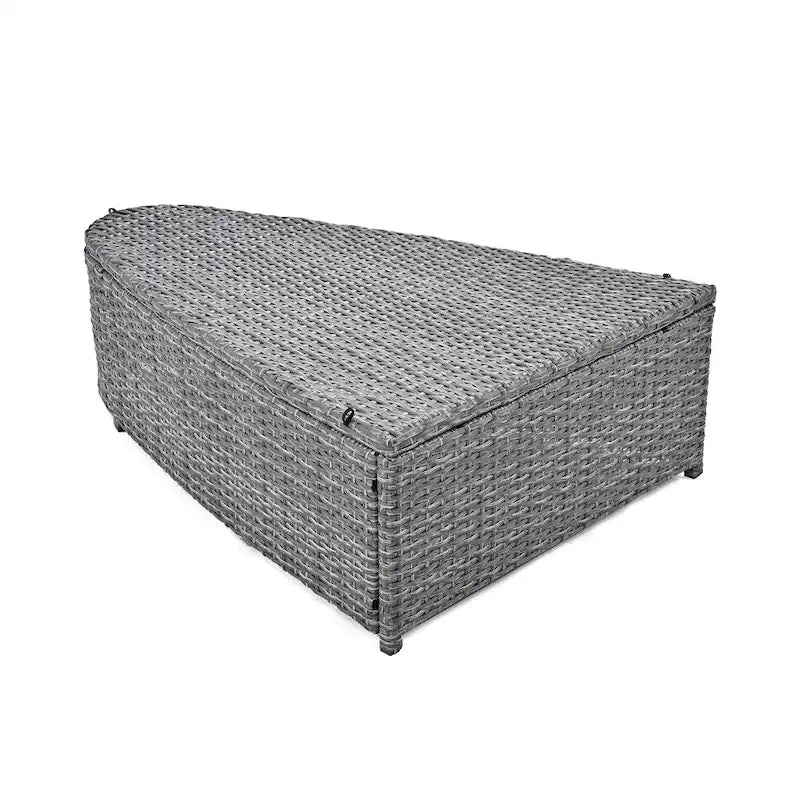 6 Piece Outdoor Round Sofa Set, All Weather Patio Conversation Set, PE Wicker Rattan Sectional Sofa Set with Coffee Table