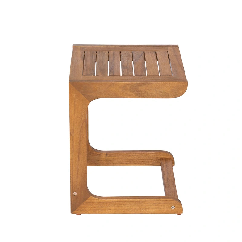 Christopher Knight Home - Elliott Outdoor Ashwell Acacia Wood Side Table with Clean, Minimalist Silhouette