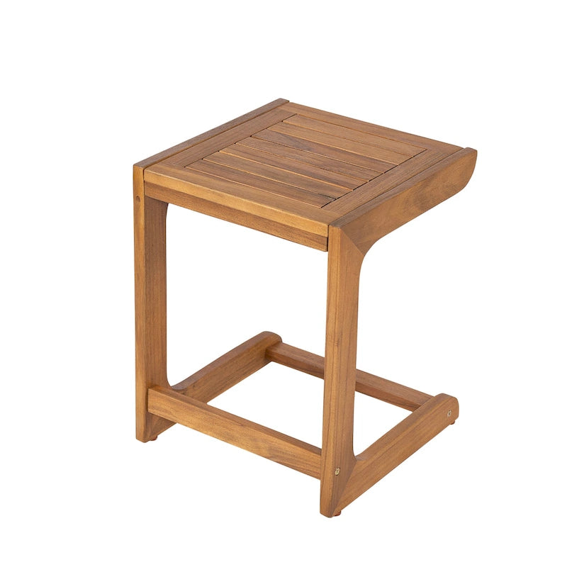 Christopher Knight Home - Elliott Outdoor Ashwell Acacia Wood Side Table with Clean, Minimalist Silhouette