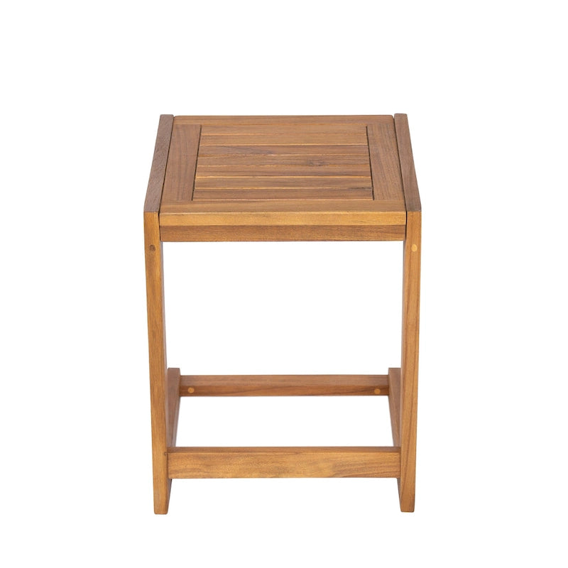 Christopher Knight Home - Elliott Outdoor Ashwell Acacia Wood Side Table with Clean, Minimalist Silhouette