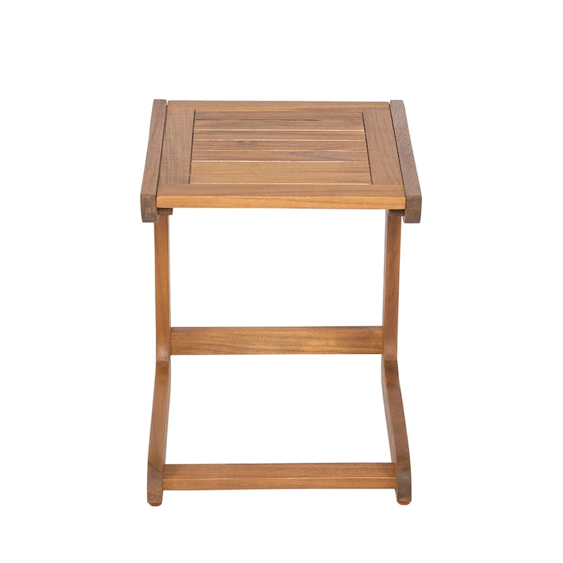 Christopher Knight Home - Elliott Outdoor Ashwell Acacia Wood Side Table with Clean, Minimalist Silhouette