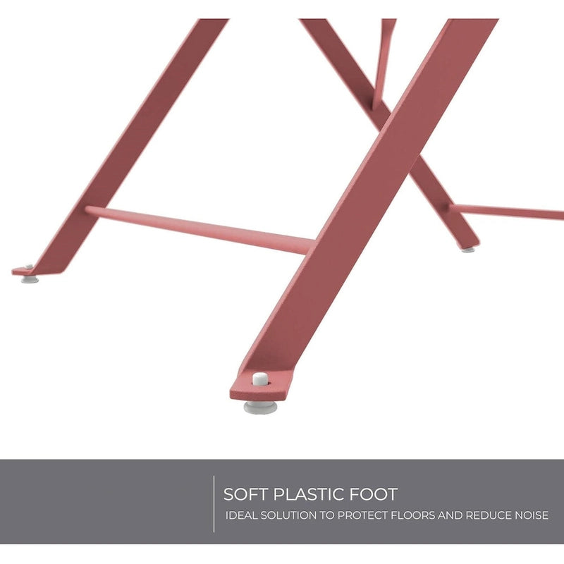 3-Piece Bistro Set Folding Outdoor Furniture Sets with Premium Steel Frame Portable Design for Bistro & Balcony