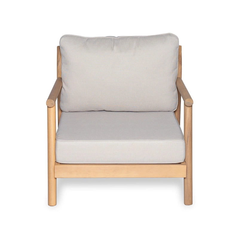 Christopher Knight Home - Dylan Outdoor Acacia Wood Club Chair and Fire Pit Set with Coffee Table