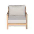 Christopher Knight Home - Dylan Outdoor Acacia Wood Club Chair and Fire Pit Set with Coffee Table