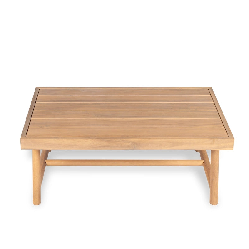 Christopher Knight Home - Mason Outdoor Acacia Club Chair and Coffee Table Set with Water-Resistant Cushions