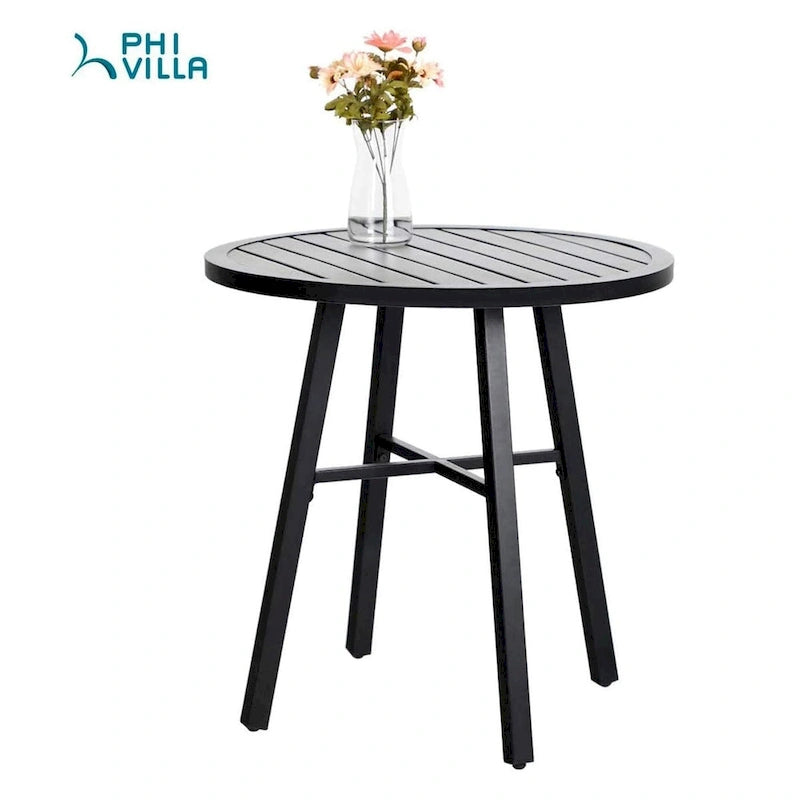 MAISON ARTS Metal Outdoor Patio Bistro Set 3 Pieces Dining Furniture