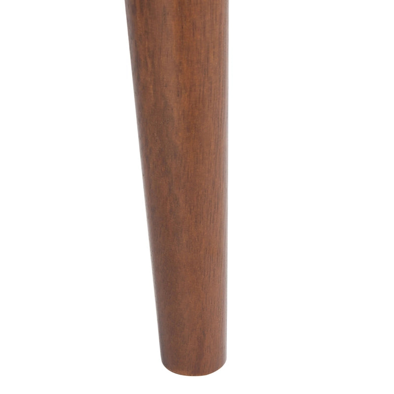 49" Mid-Century Upholstered Bench with Armrests - Cream, Light Brown, Navy for 2