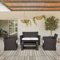 Grandview Outdoor Chocolate 4-piece Patio Conversation Set