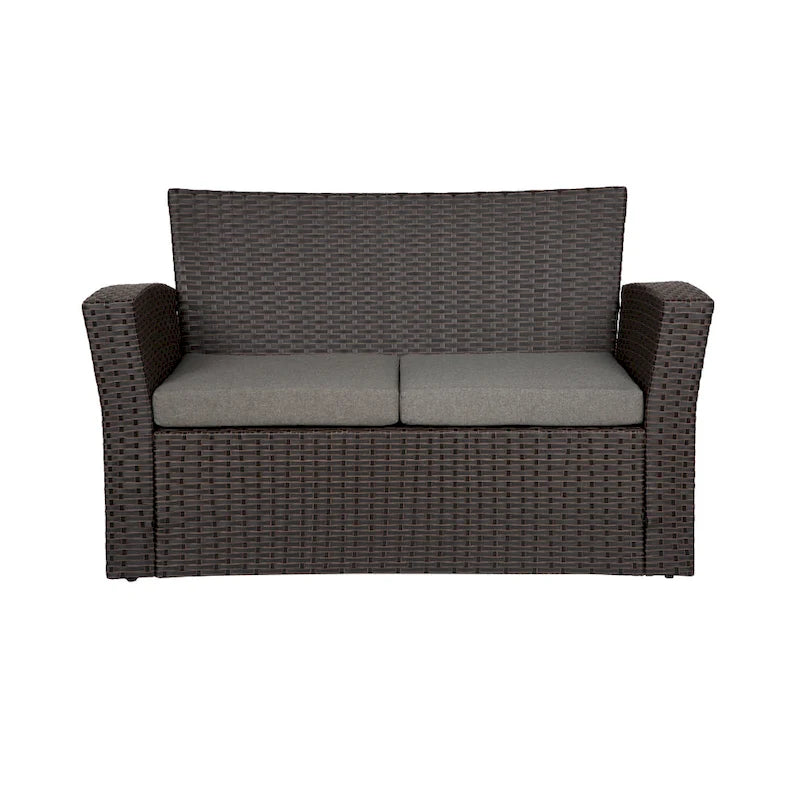 Grandview Outdoor Chocolate 4-piece Patio Conversation Set