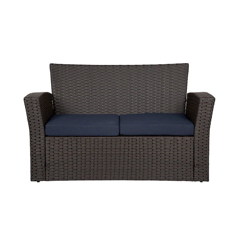Grandview Outdoor Chocolate 4-piece Patio Conversation Set