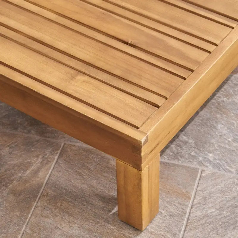 Brava Outdoor Acacia Wood 5-piece Chat Set by Christopher Knight Home