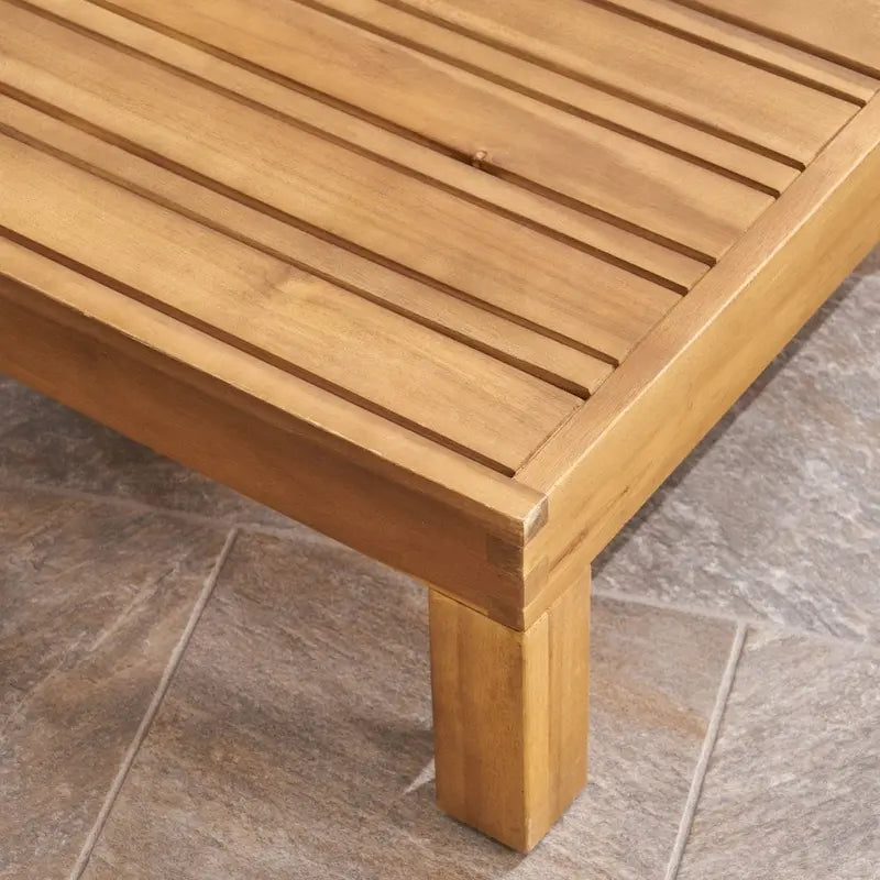 Brava Outdoor Acacia Wood 5-piece Chat Set by Christopher Knight Home