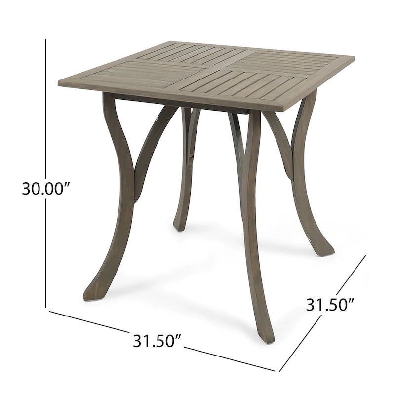 Christopher Knight Home Carroll Outdoor 5-Piece Acacia Wood and Wicker Dining Set
