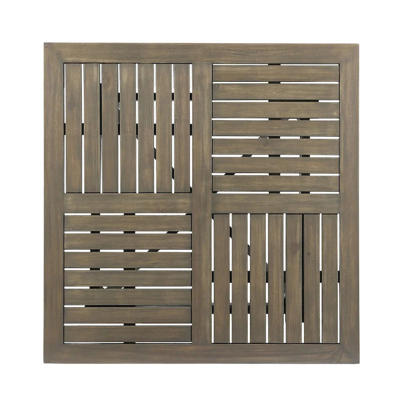 Christopher Knight Home Carroll Outdoor 5-Piece Acacia Wood and Wicker Dining Set