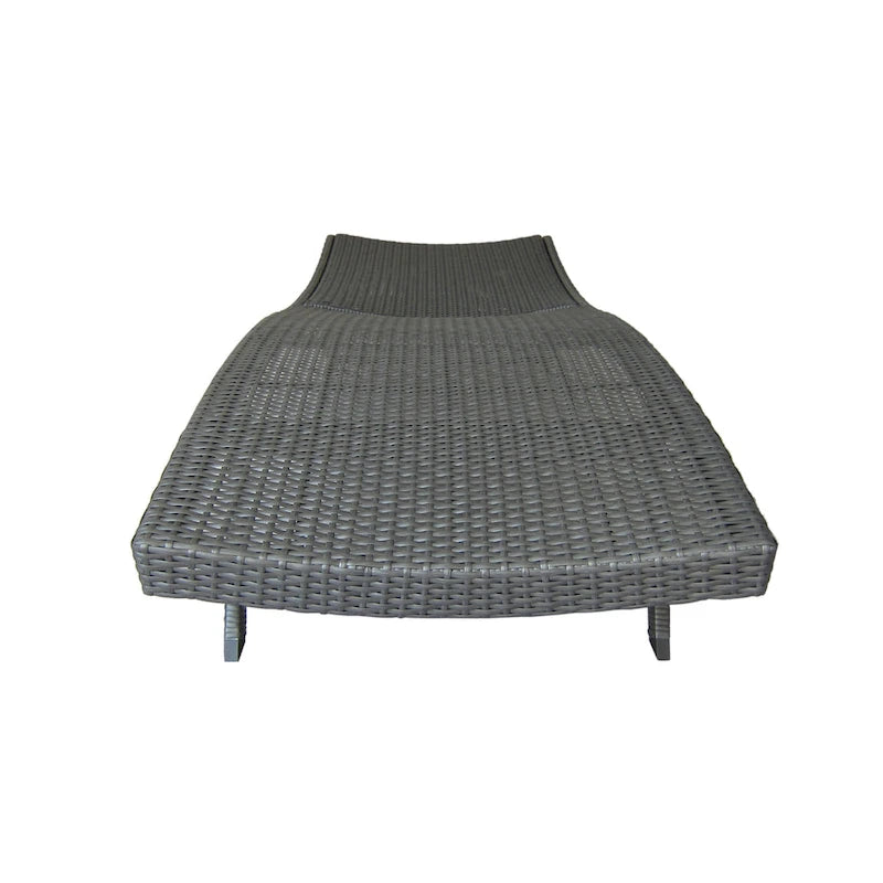 Kauai Outdoor Wicker Chaise Lounge by Christopher Knight Home